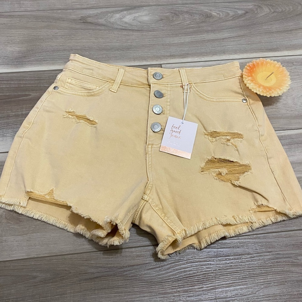 Brand Lauren Conrad High Rise Button Fly Cut-Off Short - Picture 2 of 8